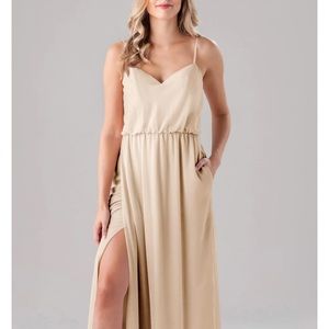 Kennedy Blue Lauren Bridesmaids dress in Champagne